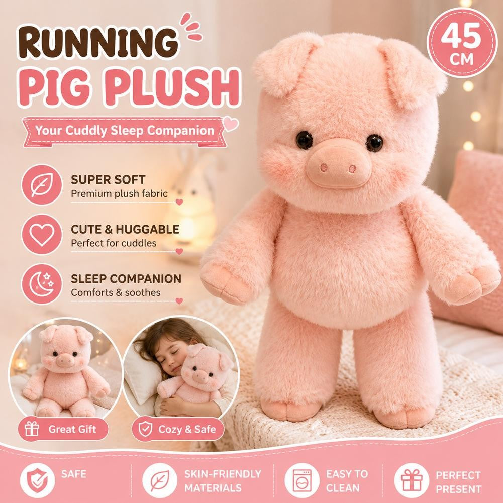 Pelúcia Abraço Quentinho™ 🧸💖 – Companheiro de Conforto (Panda, Vaquinha ou porquinho)