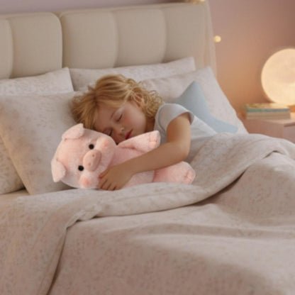 Pelúcia Abraço Quentinho™ 🧸💖 – Companheiro de Conforto (Panda, Vaquinha ou porquinho)