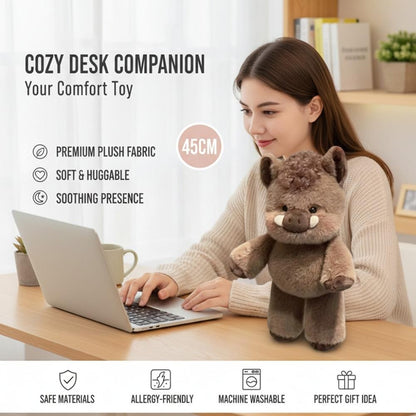 Pelúcia Abraço Quentinho™ 🧸💖 – Companheiro de Conforto (Panda, Vaquinha ou porquinho)